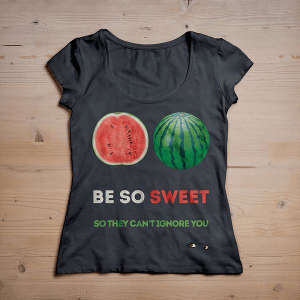 Sweet Watermelon Sheer Jersey 2-Sided Girly Top