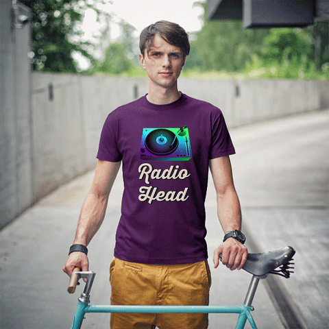 Radio Head Mens Cotton T-shirt