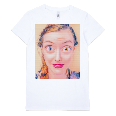 crazy-womens-face-stamp-organic-white-tee