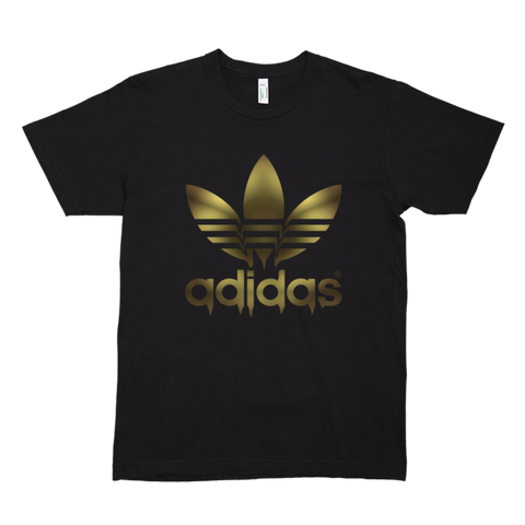 Liquid Golden Adidas Logo Men's Organic T-Shirt