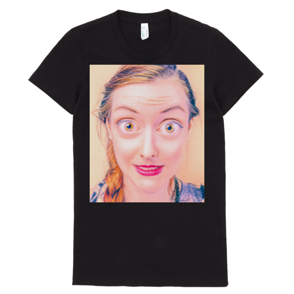 crazy-womens-face-stamp-organic-black-tee
