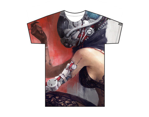 Robotic Girl Illustration T-shirt
