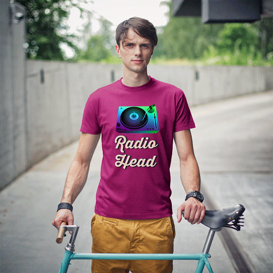 Radio Head Mens Cotton T-shirt