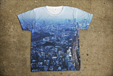 Unisex T-shirt With Photo Of Tokyo City