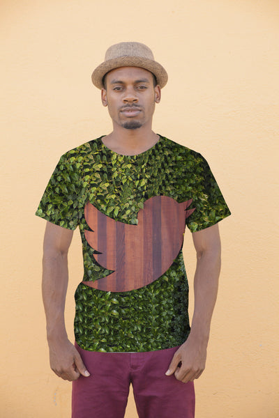 Twitter Wooden Logo Summer T-Shirt