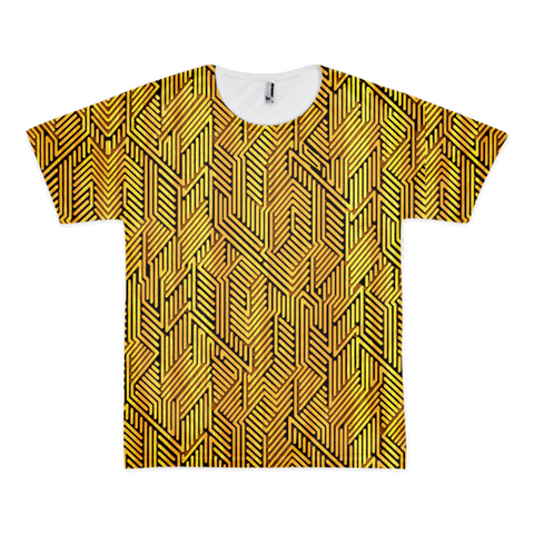 Wooden Texture Sublimation Unisex T-shirt